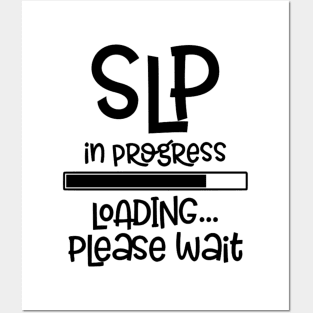 Speech Pathologist In Progress Retro Funny SLP Posters and Art